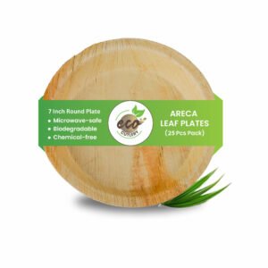 Areca Leaf Round Plates ( 7 Inch )